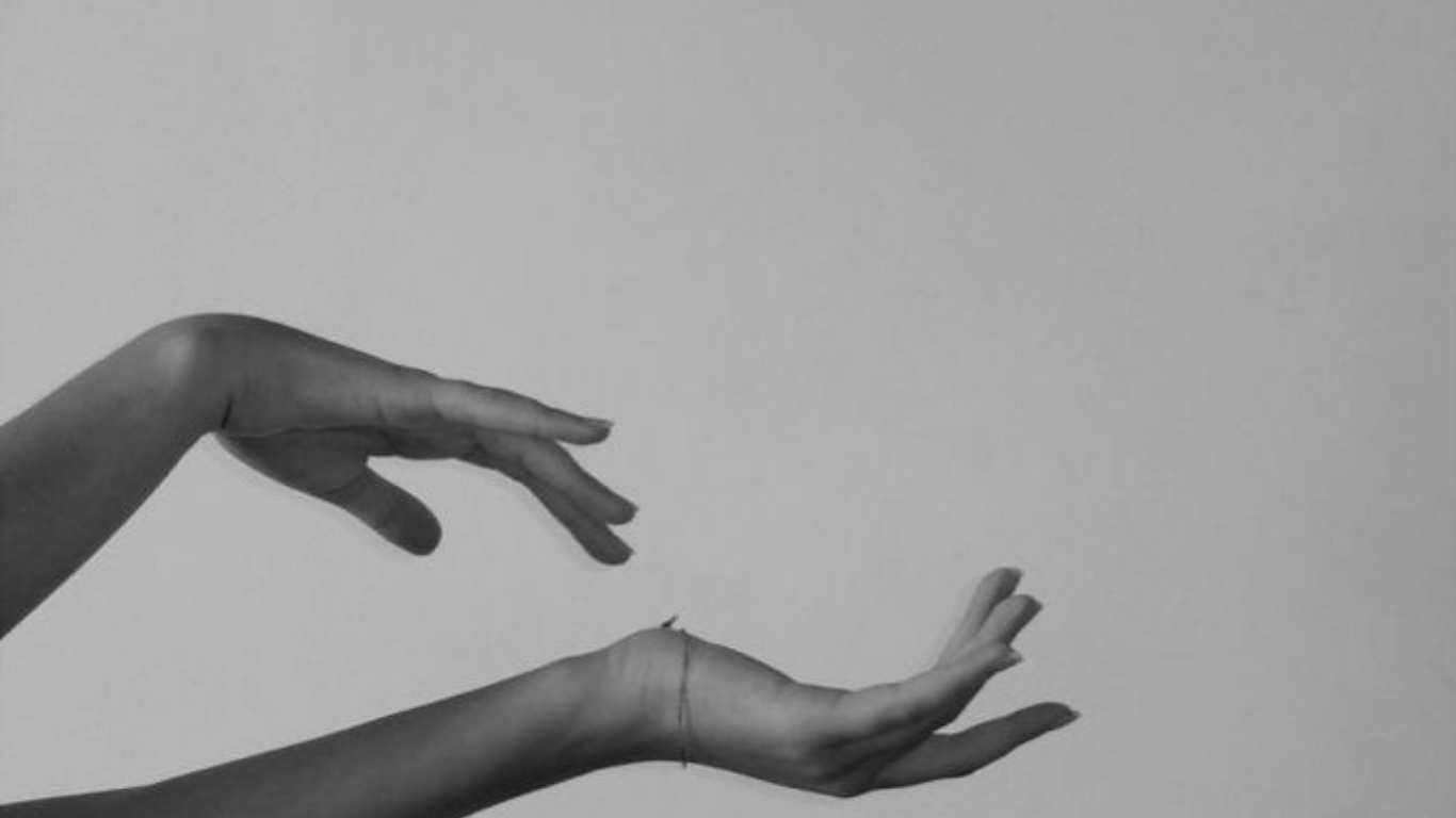 Background with person's hands